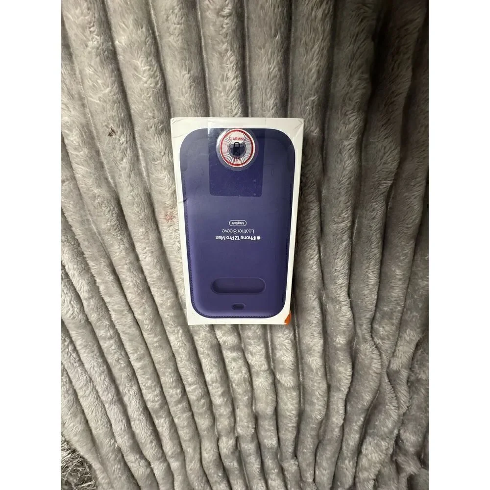 Apple leather sleeve navy 12,13,14,15 pro max